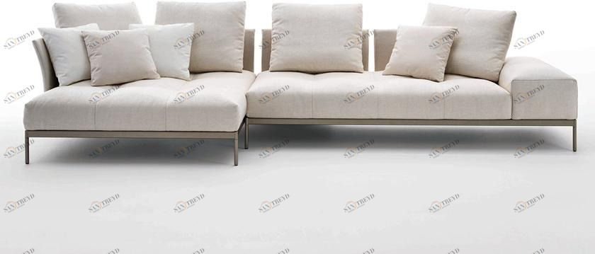 Saba Italia Модульный тканевый диван Pixel light sun-id-1385462