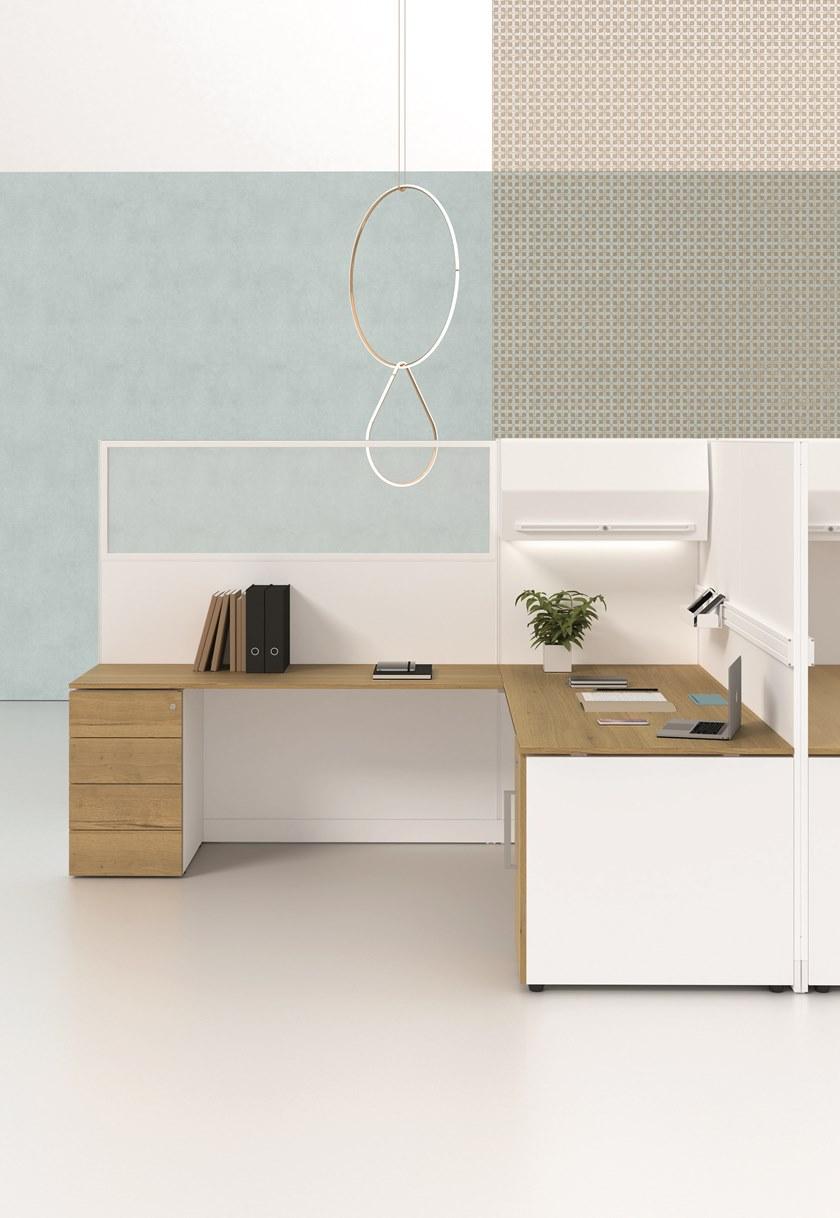 Bralco Отдельностоящая офисная перегородка из алюминия и стекла Kubick sun-id-1377515 - Вид №15