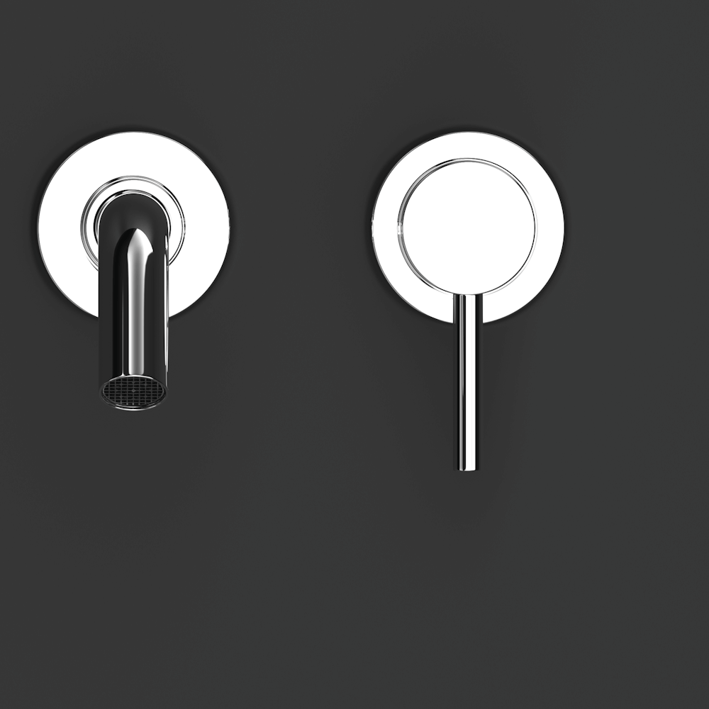 R377-B Настенный смеситель из нержавеющей стали Duten  - Вид №1