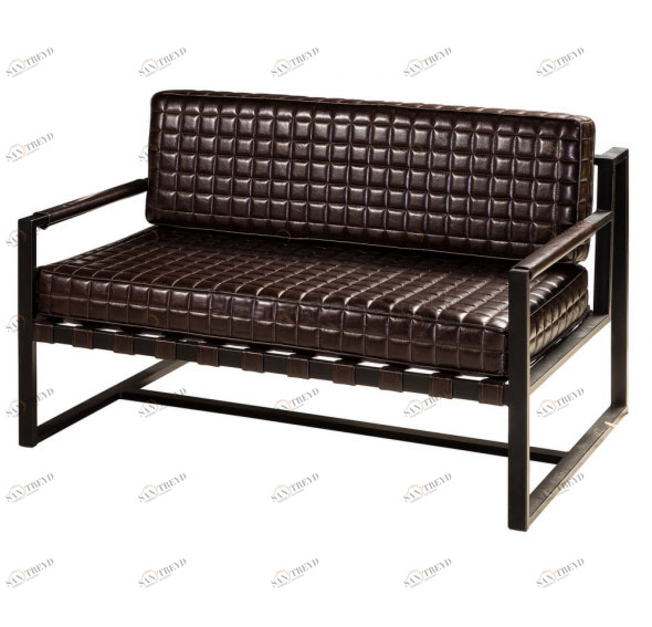 Диван прямой коричневый Crock РЕСТОРАЦИЯ  096872 Коричневый 