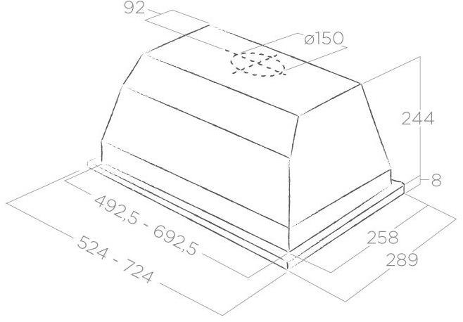 Elica Встроенная вытяжка со встроенным освещением Elibloc sun-id-1353041 - Вид №1
