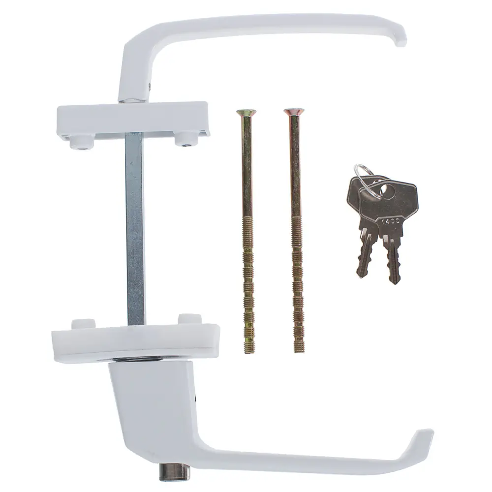 Ручка балконная двухсторонняя с ключом WNH ET, цвет белый ФАБРИКА ЗАМКОВ STLM-2120492 - Вид №2