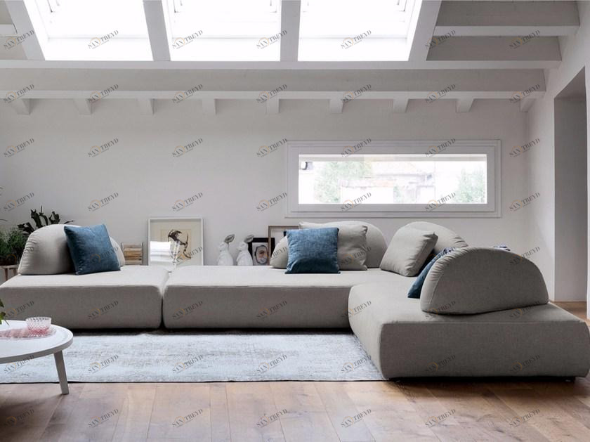 Dall'Agnese Секционный диван со съемным чехлом из ткани sun-id-1476967