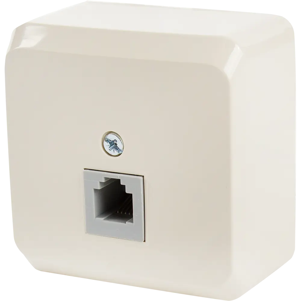 Телефонная розетка SYSTEME ELECTRIC Этюд для открытой установки 12511211 STLM-1116523 - Вид №1