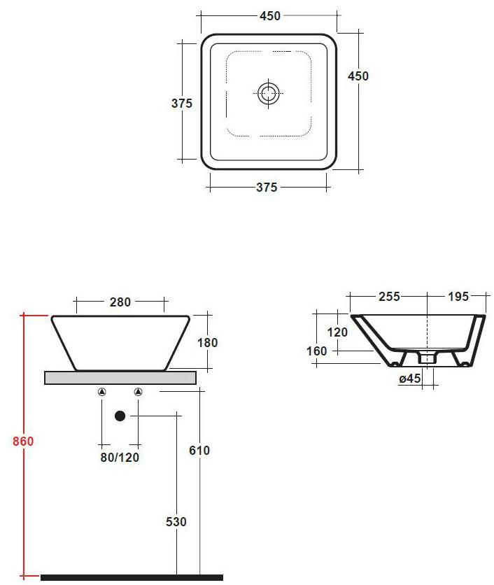Lil4b45001 Накладная раковина на столешницу  овальная Olympia Ceramica LAVABI D'ARREDO - Вид №1