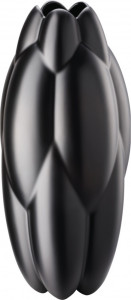 10640555 Rosenthal Ваза Rosenthal Суть 31см, фарфор, черная, матовая (Седрик Раго) Фарфор