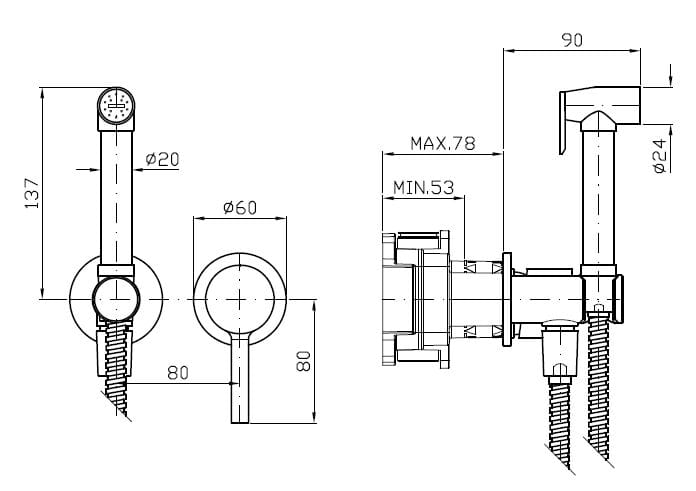 Гидроскоп с миксером Zucchetti Pan S ARCH-00106355 - Вид №10