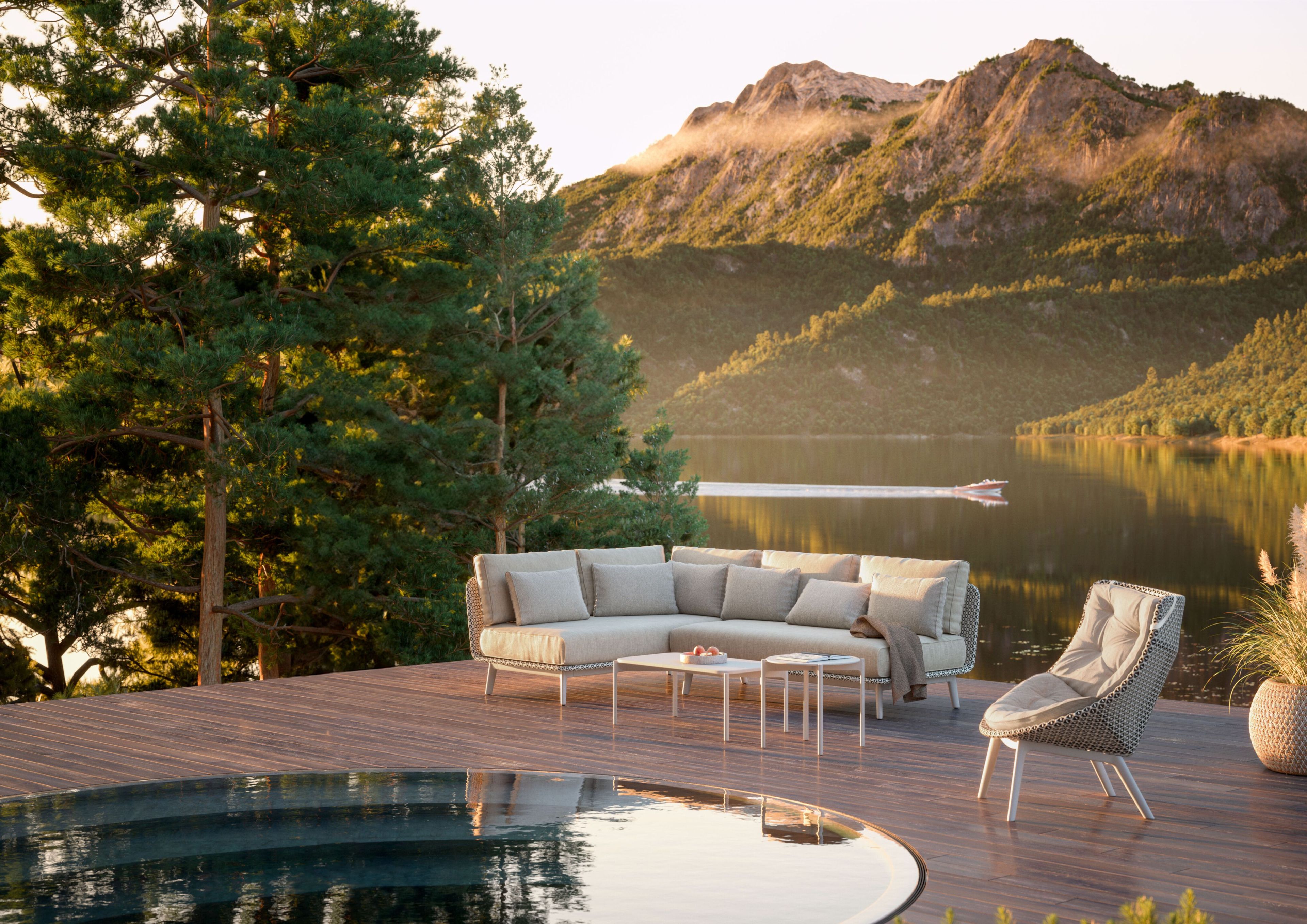 Садовое кресло из синтетического волокна DEDON MBRACE ALU ARCH-00035357 - Вид №6