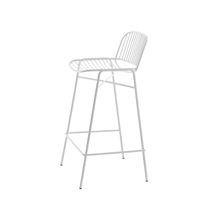 Shade 624B Барный стул со стальной рамой на 4 ножках. Сиденье и спинка в стальном каркасе. Et al. Shade