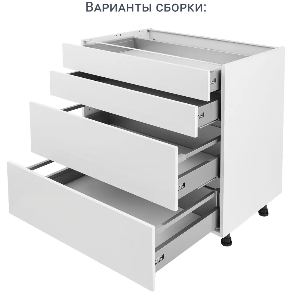 Фасад кухонного шкафа Аша 79.7x12.5 см KONSENSA ДСП цвет белый 89419169 STLM-2083242 - Вид №15