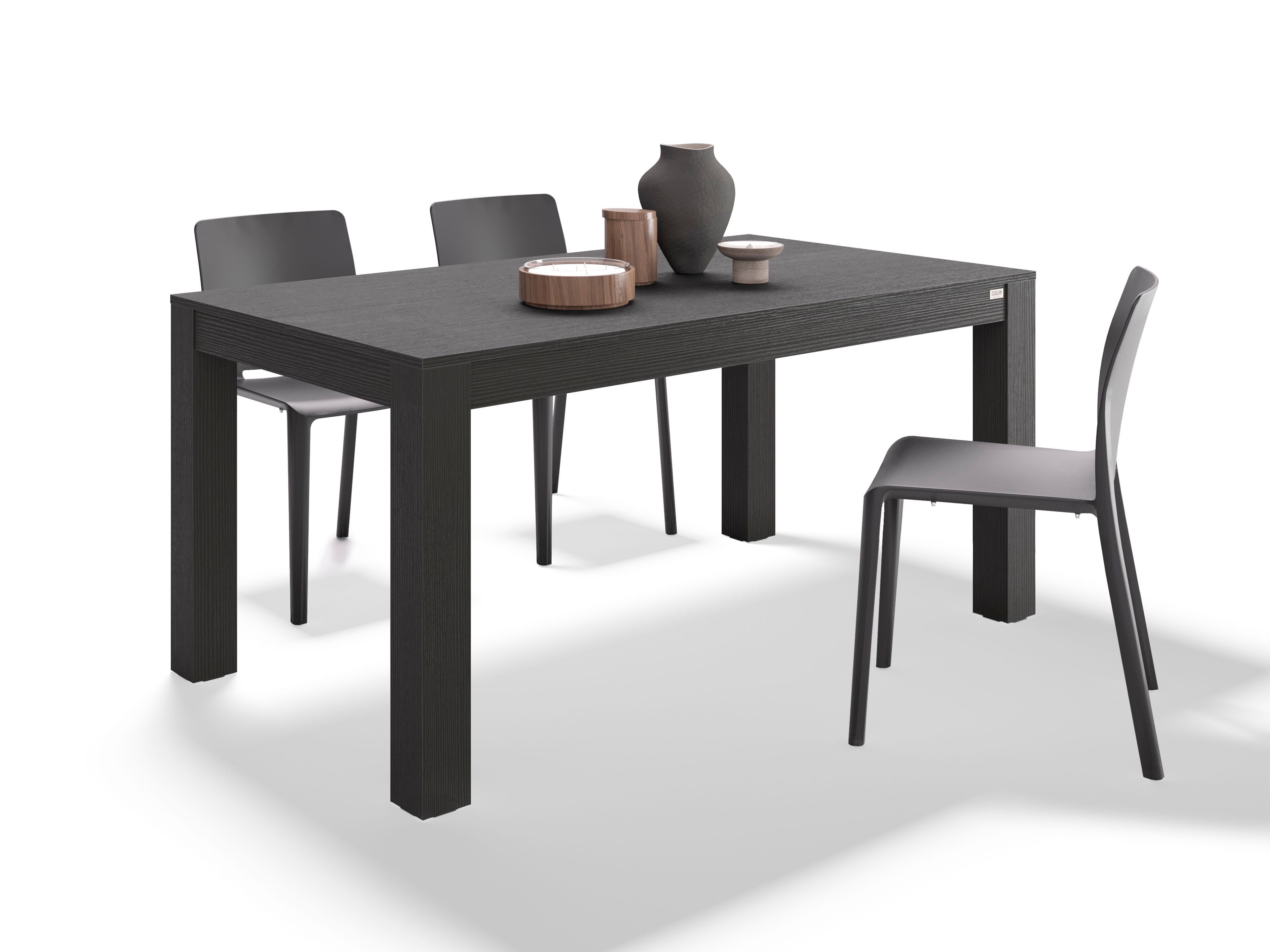 Набор столов из черного ясеня с 2 скамейками Mobili Fiver Rachele ARCH-00009315 - Вид №2