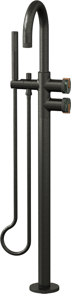 E-11554-R2MG-L1BRG-BOX Смеситель напольный отдельностоящий (внешняя часть) GRAFF MOD+