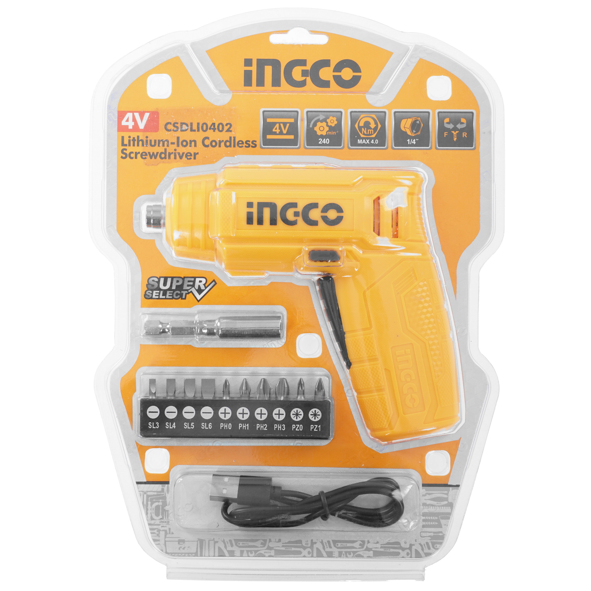 Аккумуляторная отвертка INGCO CSDLI0402 5496808 STDN-0060702 - Вид №7