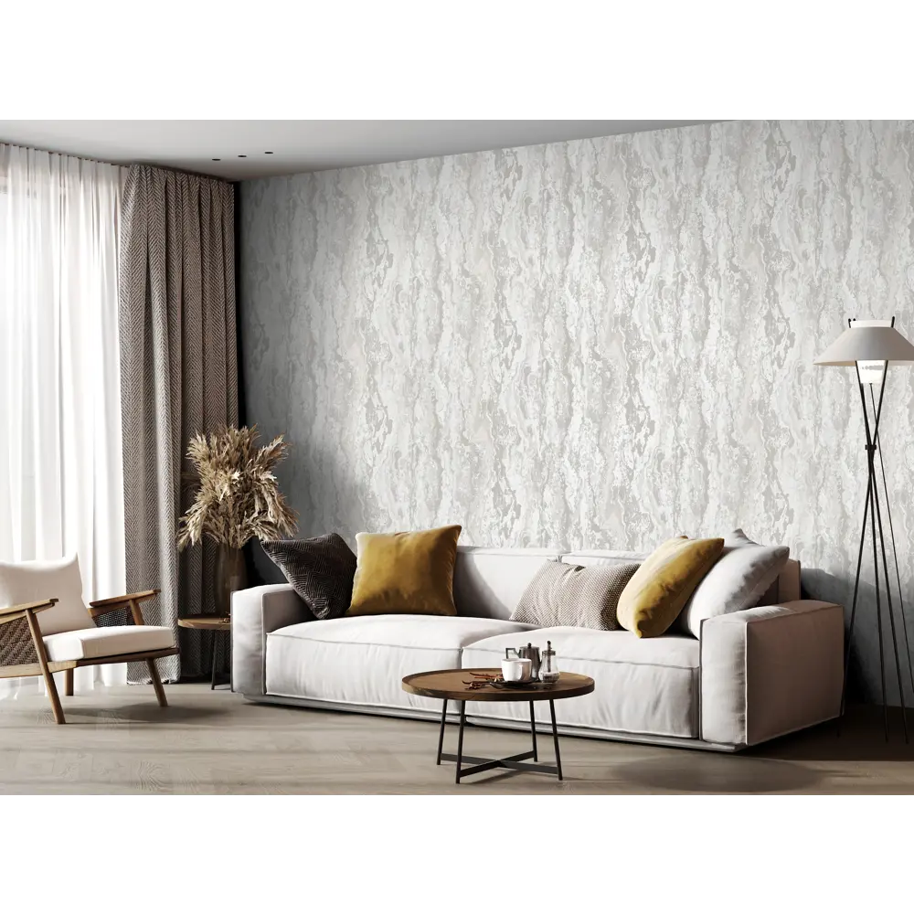 Обои флизелиновые Ateliero Vulcano белые 1.06 м At38381-13 STLM-2015745 - Вид №3