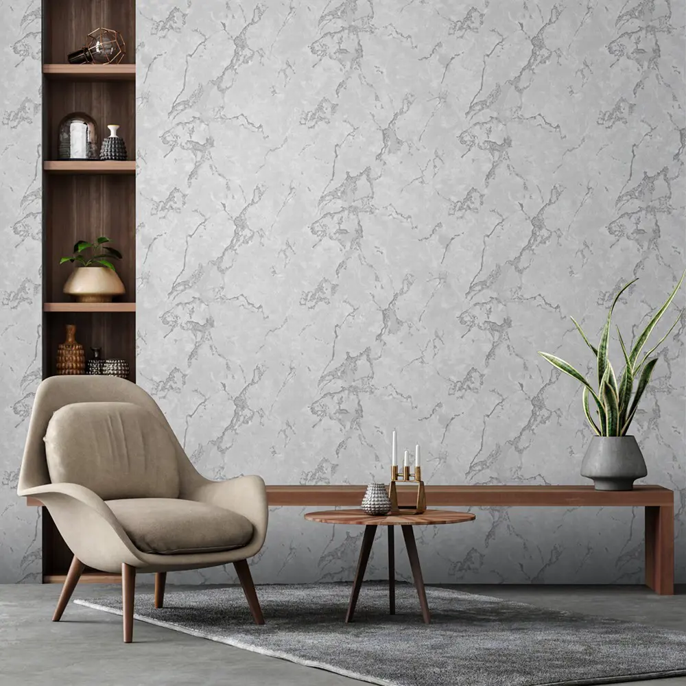 Обои флизелиновые Erismann Meridian серые 1.06 м ЭР60693-04 STLM-2089616 - Вид №2