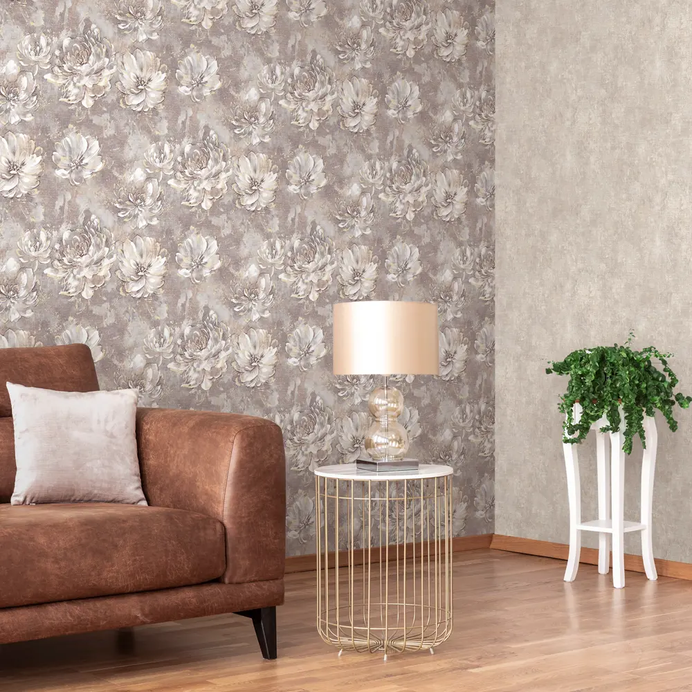 Обои флизелиновые Ateliero Prosecco коричневые 1.06 м 989026 STLM-2120508 - Вид №3