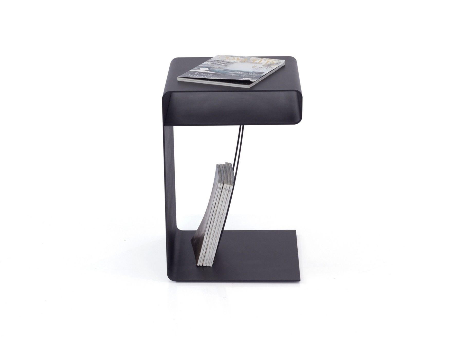 Высокий квадратный стальной журнальный столик с журнальным столиком ORO NERO Collection HOLLOW ARCH-00095349 - Вид №1