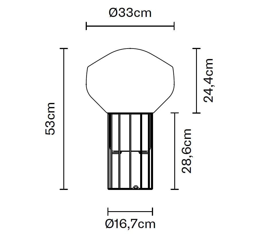 Настольная лампа из дутого стекла Fabbian Aérostat ARCH-00050591 - Вид №11