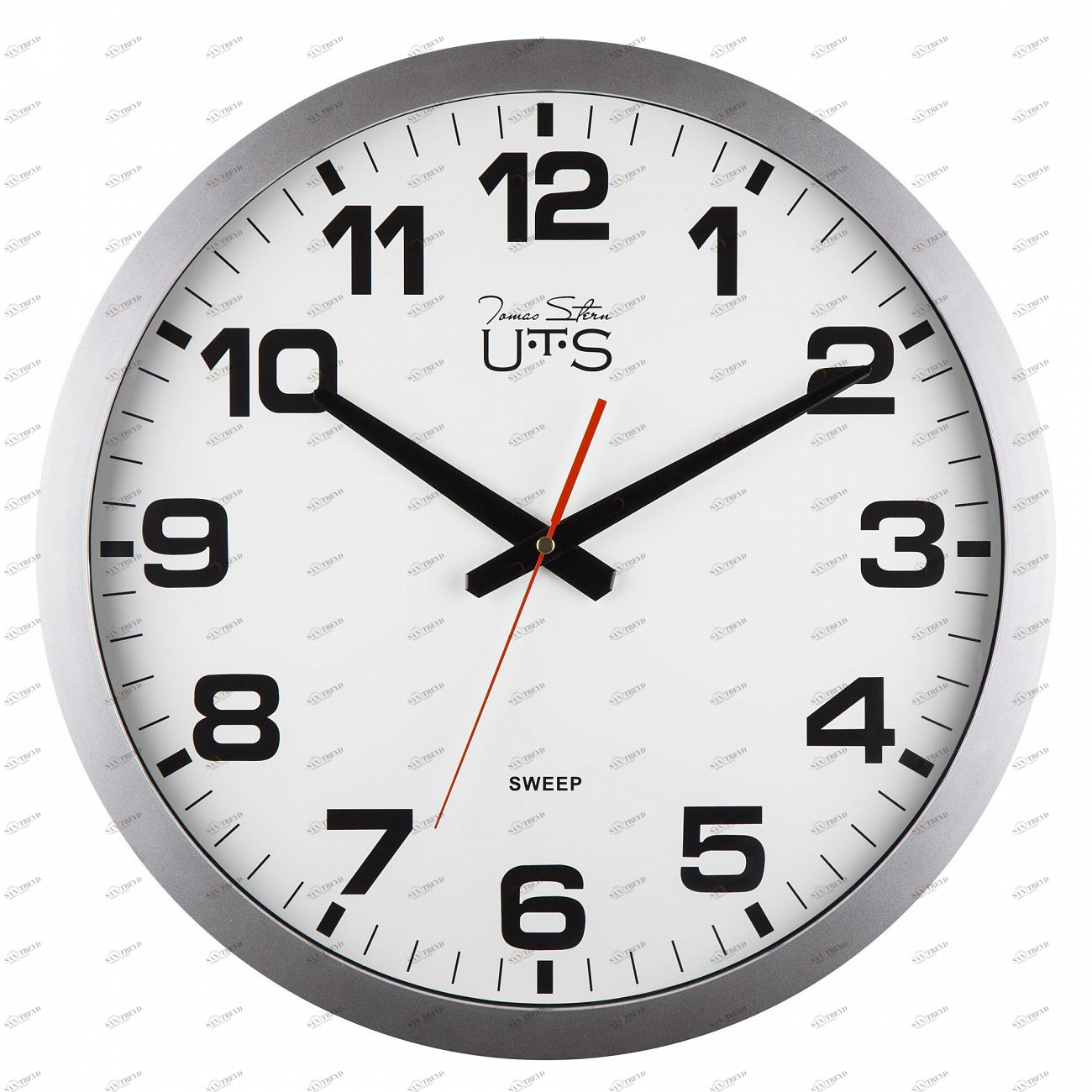 Часы настенные серебристые Tomas Stern 8021 TOMAS STERN  00-3872726 Серебро 