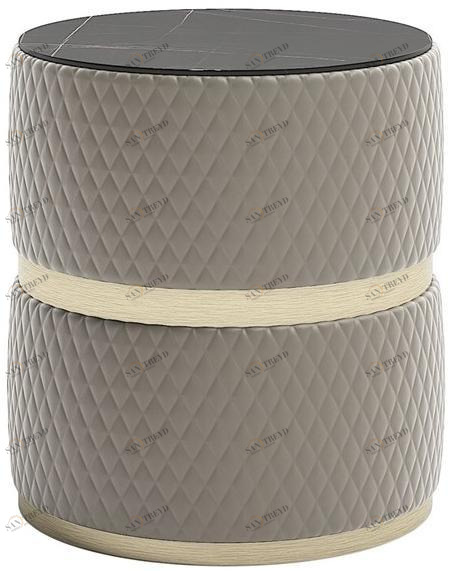 Capital Collection Журнальный столик круглый тканевый sun-id-1471015