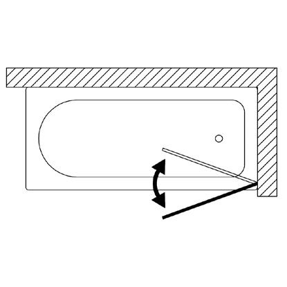 42357 Душевое ограждения на борт вынны Samo Италия Bath Screens - Вид №1