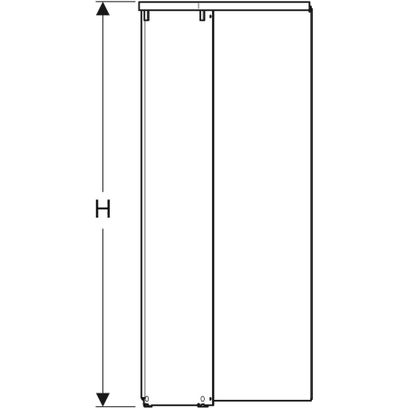 558.205.00.1 Пятиугольный передний элемент Porsgrund Showerama 10-5 Geberit  - Вид №3