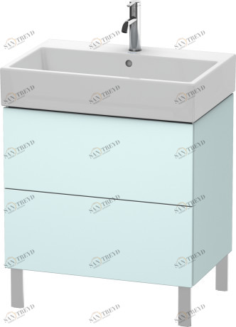 LC677600909 L-Cube Тумбочка напольная Светло-голубой матовый декор Duravit