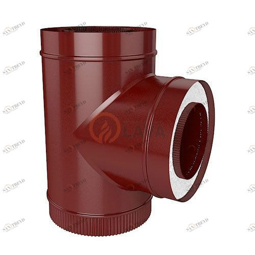 Сэндвич-тройник LAVA 180/250 мм. 90" вишневый (3005) 4379