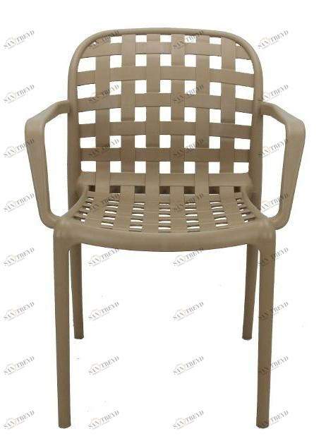 Стул с подлокотниками латте Olimpia L BRADEX HOME  00-3973927 Коричневый 