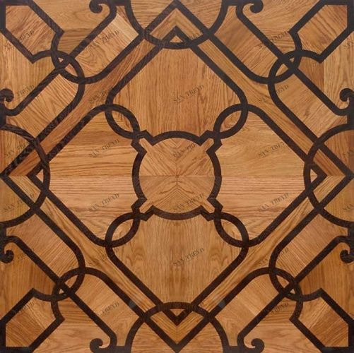 Художественный паркет Da Vinci Щитовой 26-277 Дуб (Гладкая) 500х500 мм 26010277