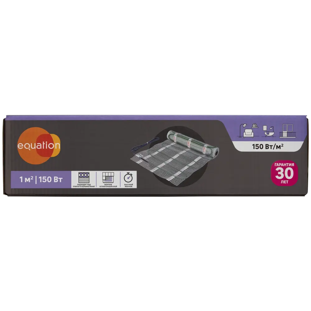 Нагревательный мат для теплого пола Equation 1 м2 150 Вт STLM-2207211 - Вид №5