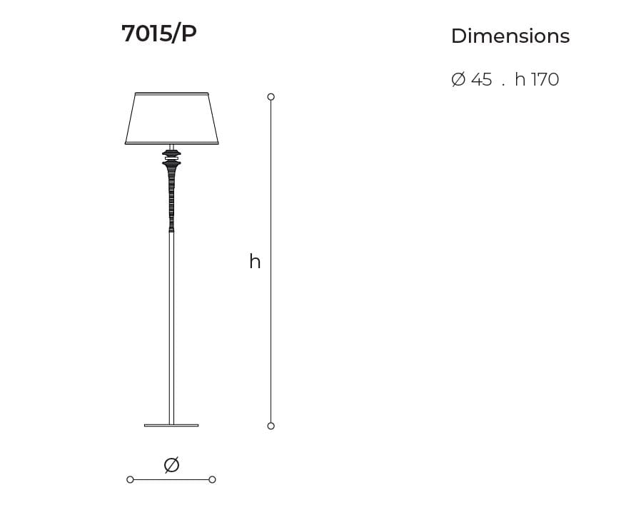 Металлический светодиодный торшер Italamp Агат ARCH-00133440