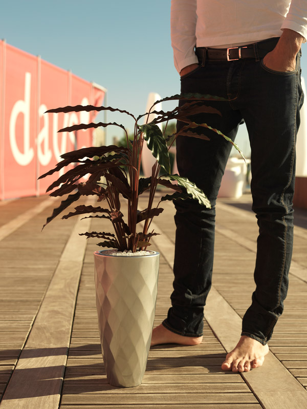 073131 Кашпо Nano матовое белое 36см Vondom Vases - Вид №1