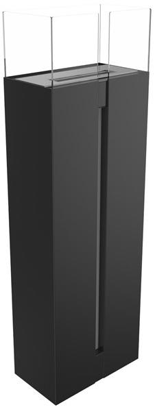 Kratki Отдельностоящий камин из стали и биоэтанольного стекла sun-id-1383766 - Вид №1