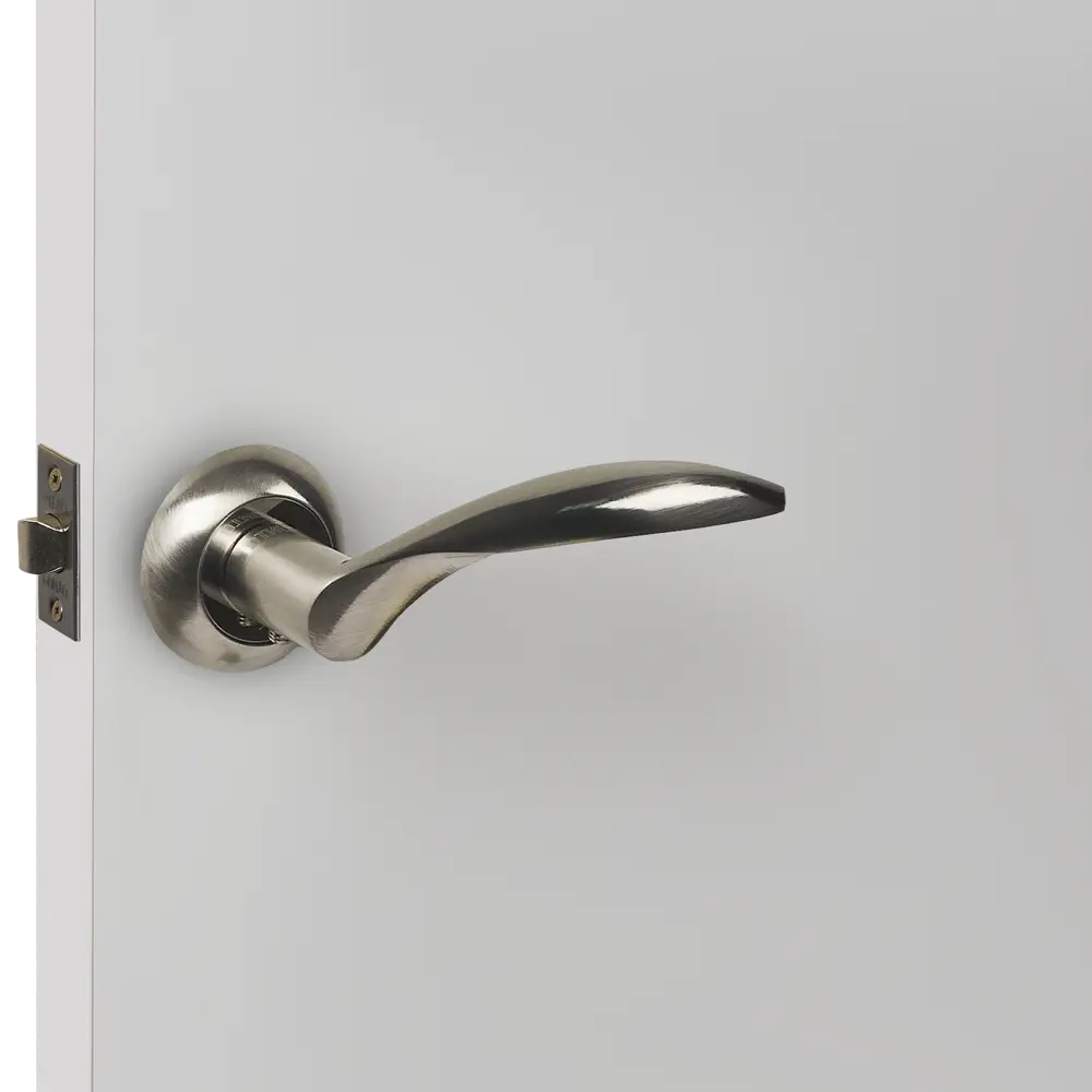 Дверные ручки Punto Viola без запирания цвет матовый никель/хром STLM-2190855 - Вид №4