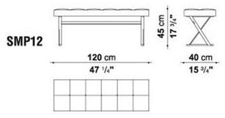 Maxalto Мягкая кожаная скамейка Pathos sun-id-1356093 - Вид №2