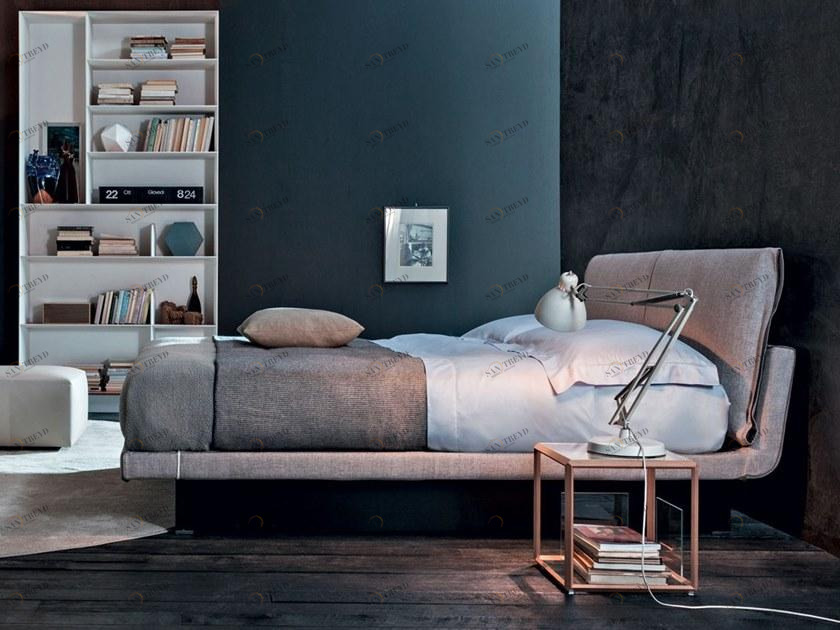 Molteni & C. Кровать-контейнер из ткани с обитым изголовьем sun-id-1410578