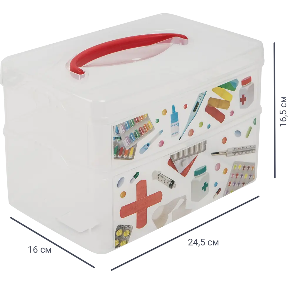 Santreyd Multi Box - прозрачная органайзерная коробка с разделителями 82360132 Ящик STLM-0025380