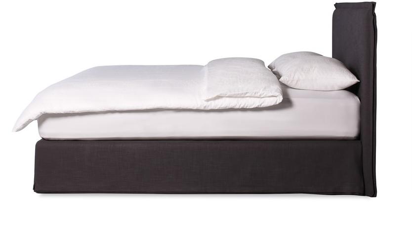 Heavens Двуспальная кровать из ткани с мягким изголовьем Leila sun-id-1412766 - Вид №2