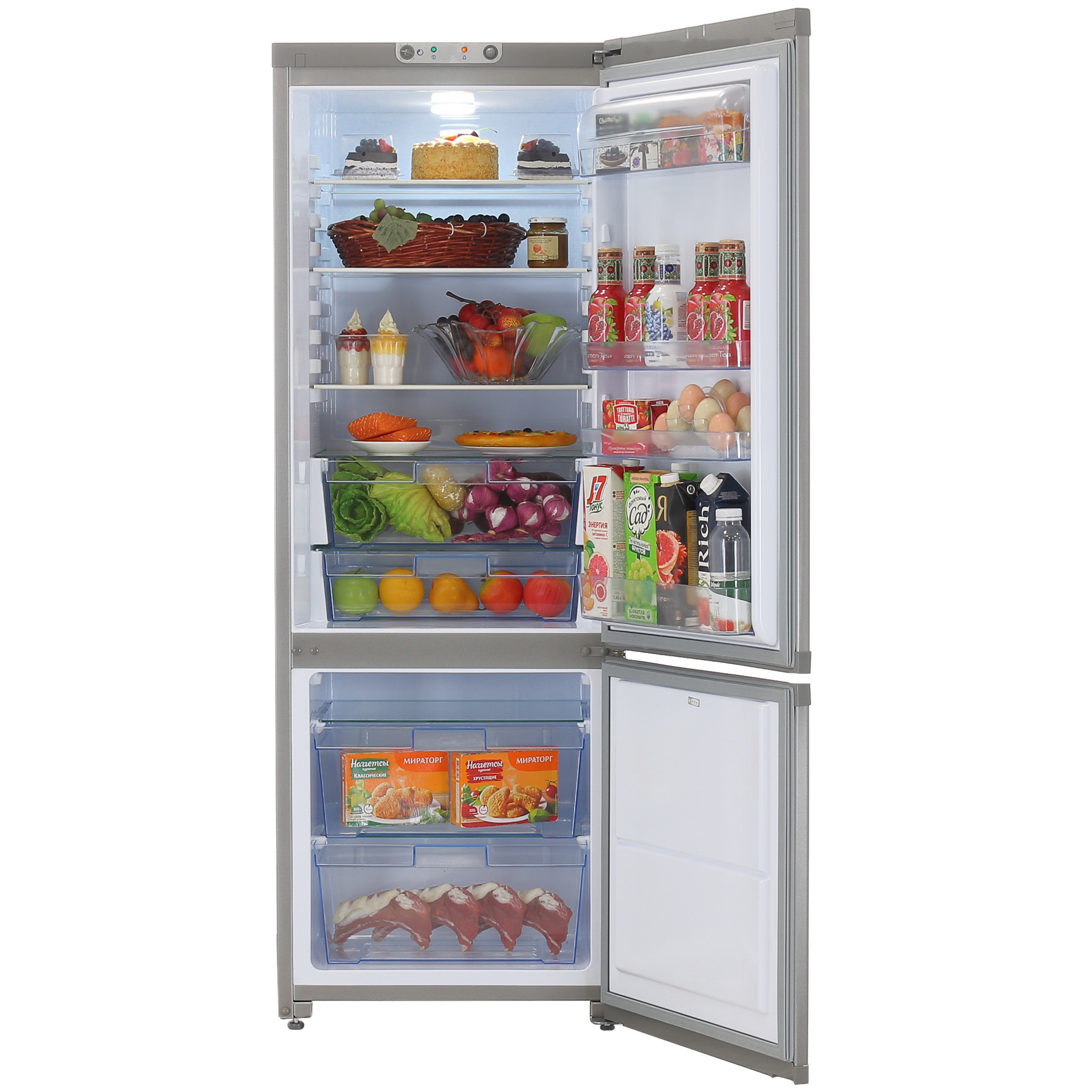 9978169 Холодильник с морозильником   ОРСК 172 MI серебристый STDN-0030166 - Вид №5