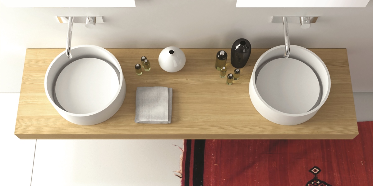 Moma Design Столешница под раковину 1800 Top 55 шпон дуб TWP0955180RN - Вид №1