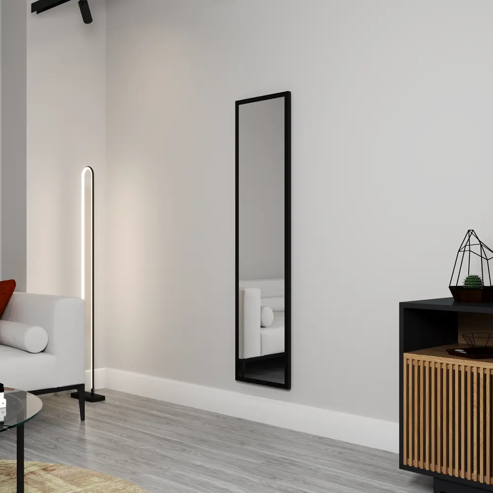 Декоративное зеркало Continent Альпы прямоугольное 41x161 см МДФ черное STLM-2183114 - Вид №5