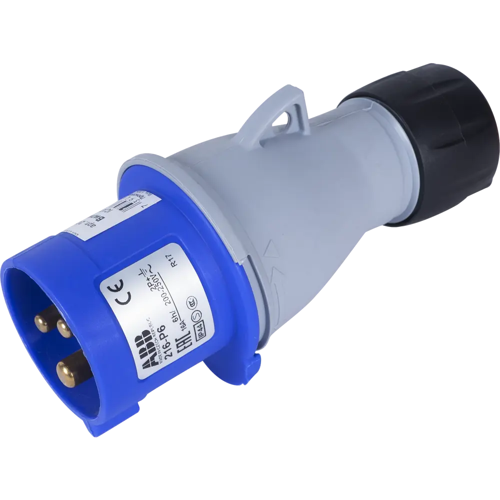 Розетка силовая ABB ICAT заземление 16 А 220 В STLM-2049299 - Вид №1