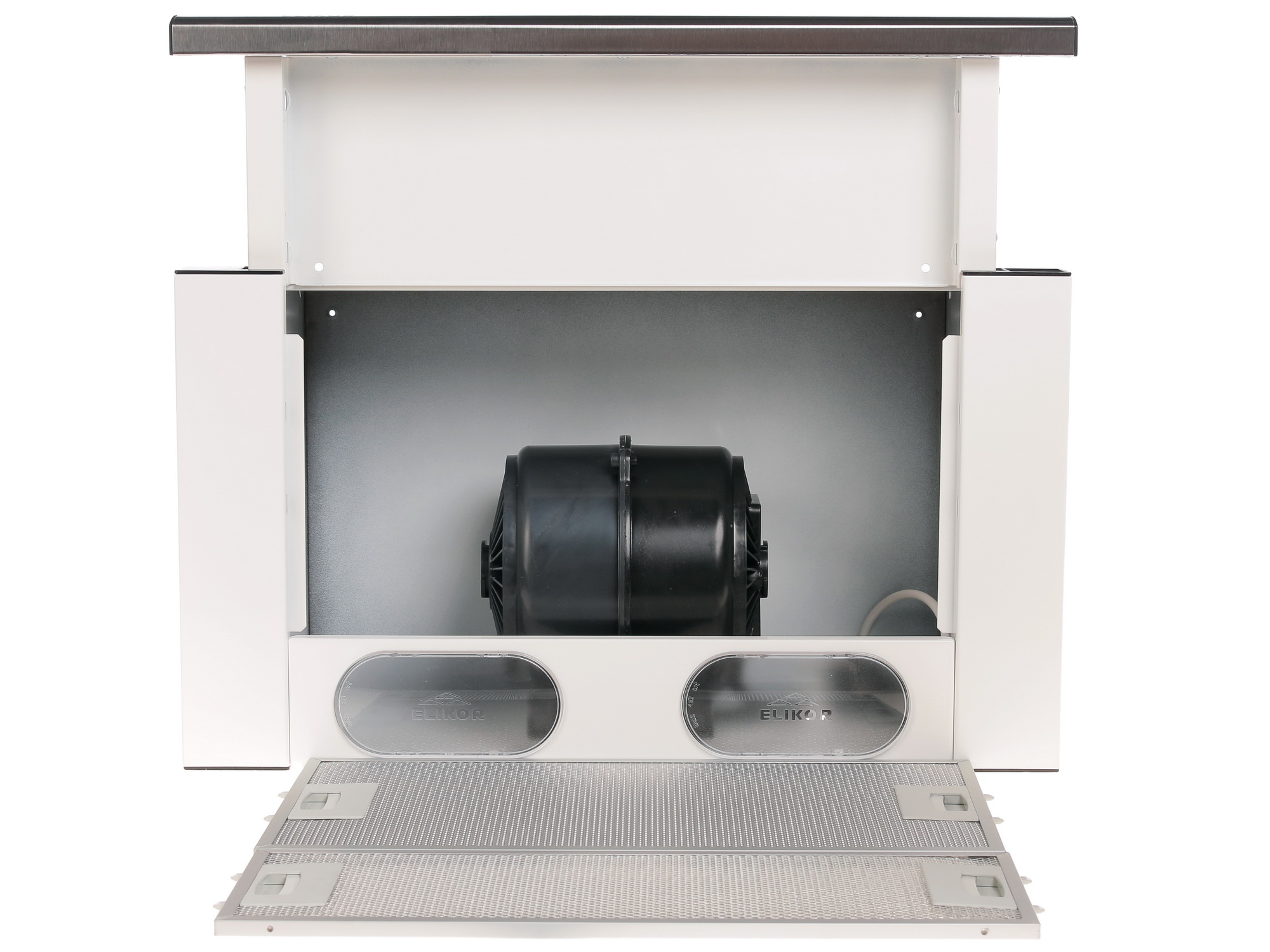 1047518 Вытяжка телескопическая ELIKOR Интегра 50П-400-В2Л белый/серебристый STDN-0004633 - Вид №6