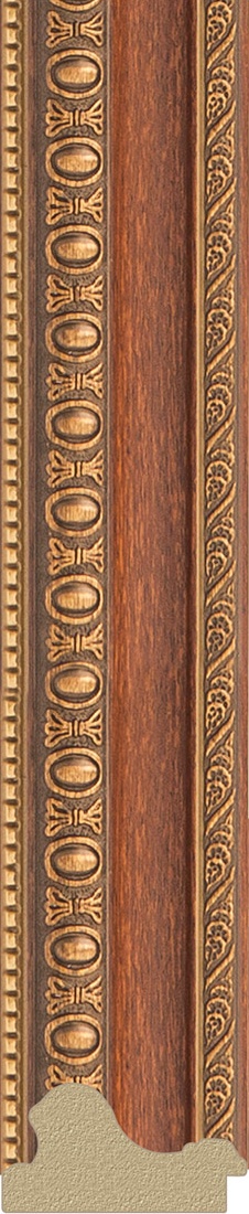 BY 3267 Зеркало в багетной раме - бронзовые бусы на дереве 60 mm EVOFORM Definite - Вид №3