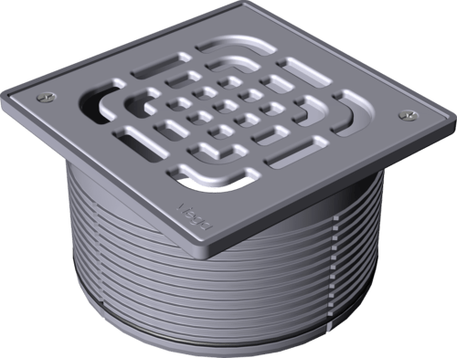 Канализационная арматура  Напольные трапы Advantix  Оборудование  Надставные элементы, рамки для установки решеток VIEGA 555 504 2) Модель 4922.5 Santreyd  - Вид №3