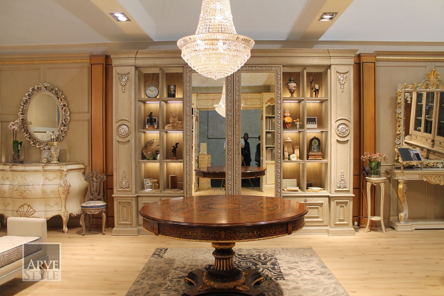 Деревянный настенный книжный шкаф с освещением Arvestyle Giulio ARCH-00117678 - Вид №6