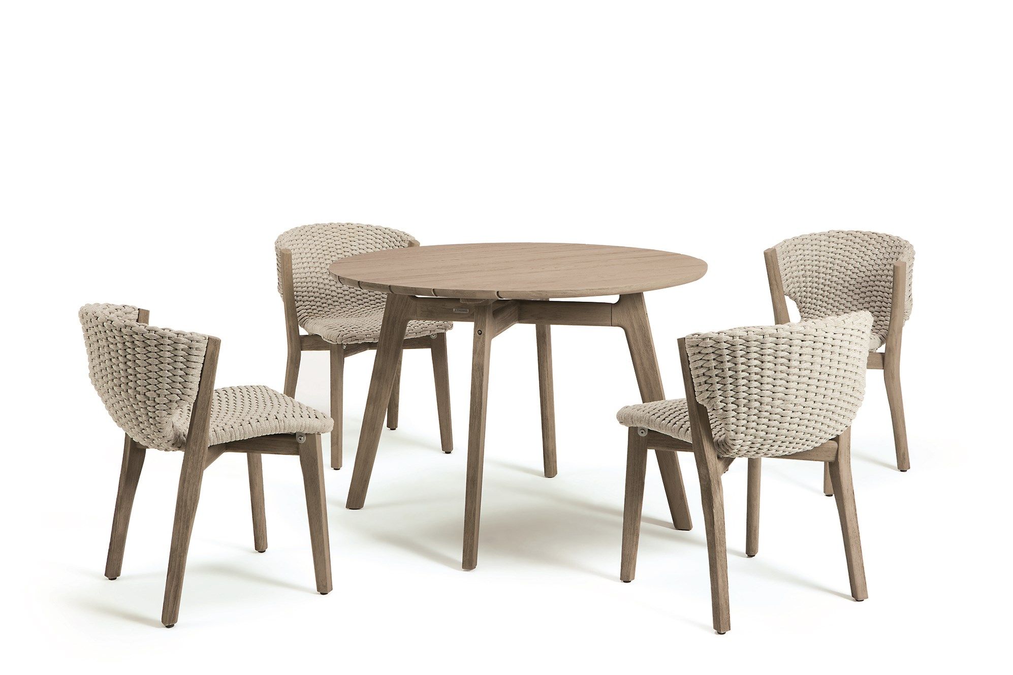 Круглый стол из тикового дерева Ethimo Knit ARCH-00062458 - Вид №2