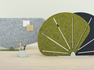 Рециркулированный ПЭТ звукопоглощающий стол перегородка панель