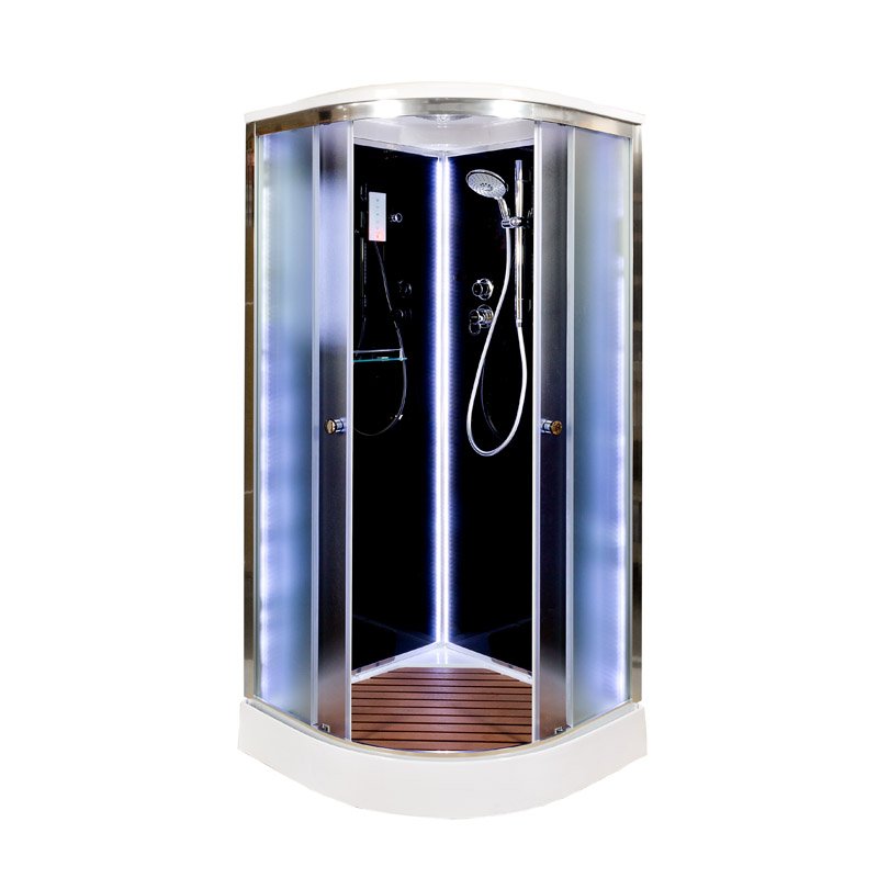 D90S LED Душевая кабина DETO Серия D B09S LED BLACK